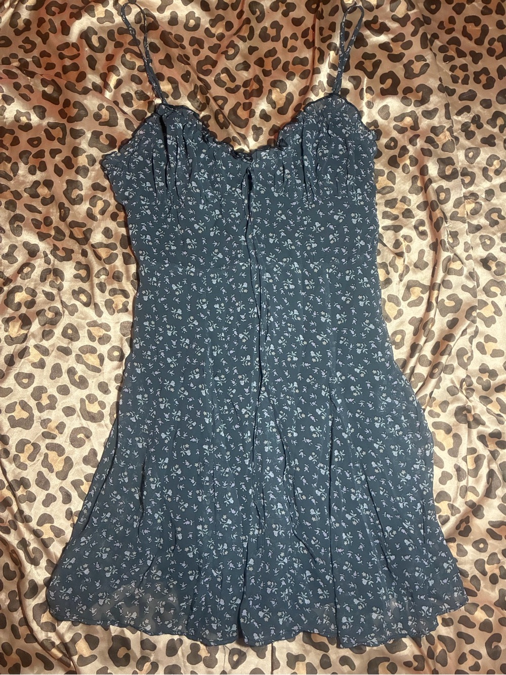 ⭒ adorable french kiss mini floral dress